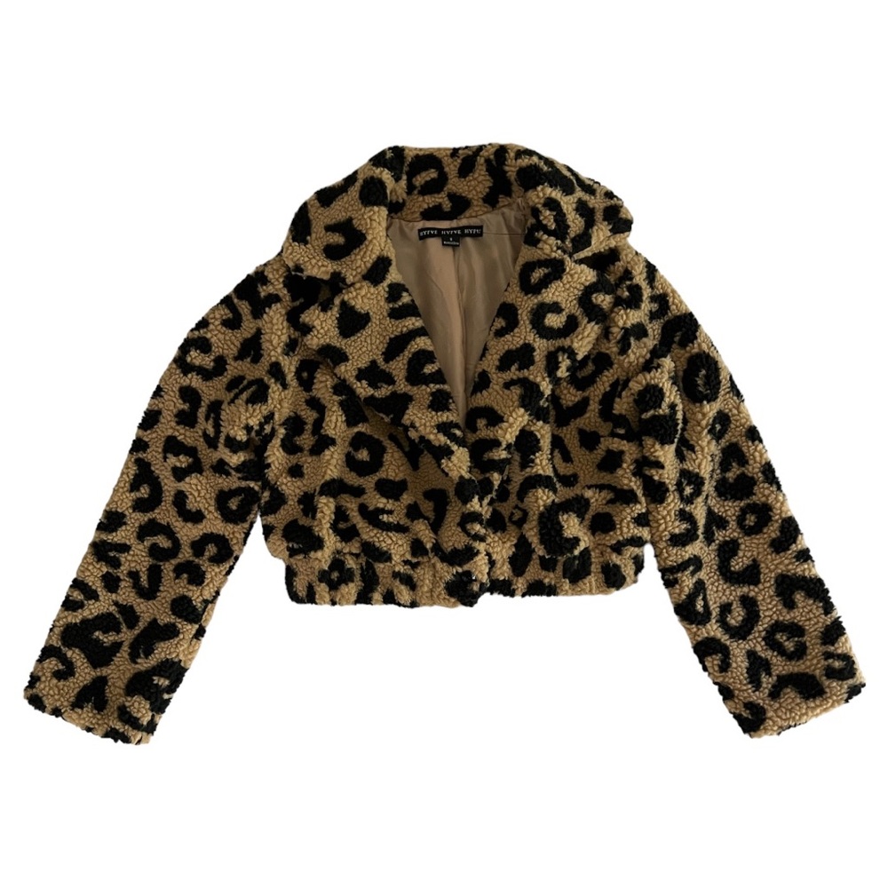 New Hyfive Sherpa Style Cheetah Jacket